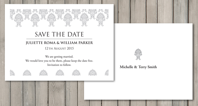 Damask Wedding Invitations